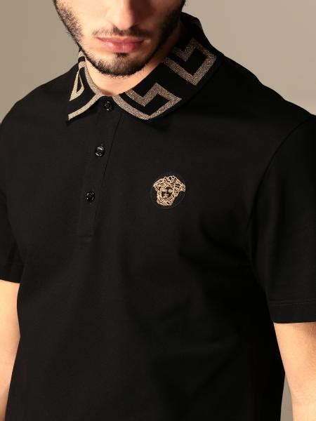 replica versace polo shirts|versace long sleeve polo.